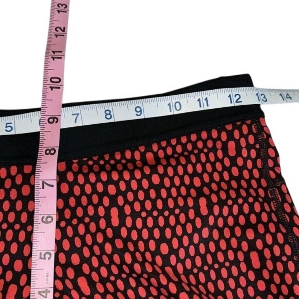 Nike Womens Dri-Fit Red & Black Polka Dot Compression Leggings Size M - Picture 8 of 9